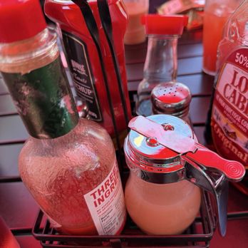 Kihei Caffe Lahaina - Condiments with coconut syrup - Breakfast & Brunch Near Me - Lahaina, Hawaii