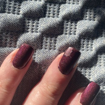 Lovely Nail - Seriously? Can you see the polish about to flake off on the other nails as well? - Nail Salons Near Me - Oxon Hill, Maryland