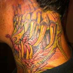 American Dream  Tattoo - Dan the Man's gnarly mouth.