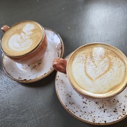 Miso banana bread latte