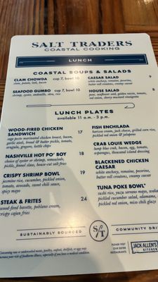 Menu photo 2 Salt Traders Zilker Austin, TX