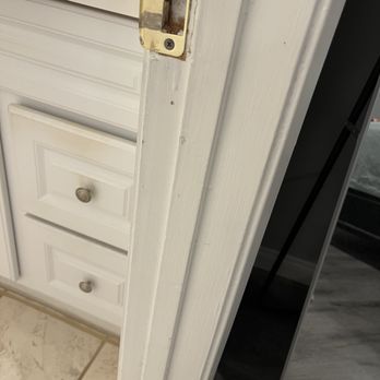 Professional Handyman - After pic 2 - Primary Bathroom Door Bolt Hole - Handyman Near Me