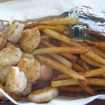 Backfins Crab House - shrimp basket with fries and corn on the cob (in foil) - Seafood Near Me - Wake Forest, North Carolina Backfins Crab House - shrimp basket with fries and corn on the cob (in foil) - Seafood Near Me - Wake Forest, North Carolina