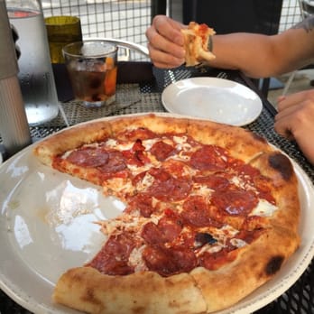 Siena Tavern - "Burnt pepperoni pizza" SO GOOD! Must get - Italian Near Me - Chicago, Illinois