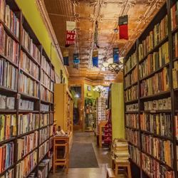 Bacchus Cafe  - Wall to wall used books