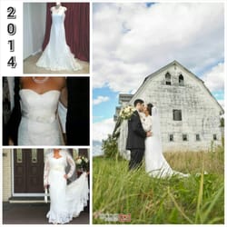 Judith's Boutique and Alteration - This is before and after photo of my past client. The strapless style is the final looked that she loved. I re designed her gown
