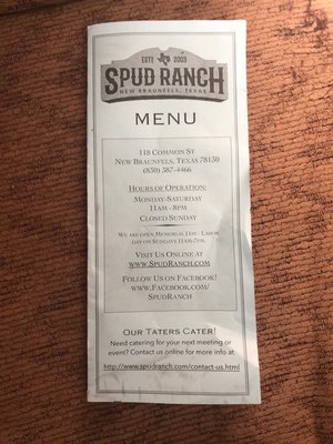 Menu photo 4 Spud Ranch New Braunfels, TX Menu photo 4 Spud Ranch New Braunfels, TX