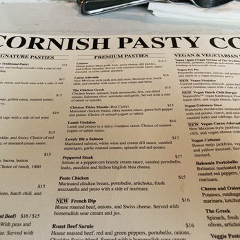Cornish Pasty Co - Menu - British Near Me - Scottsdale, Arizona Cornish Pasty Co - Menu - British Near Me - Scottsdale, Arizona