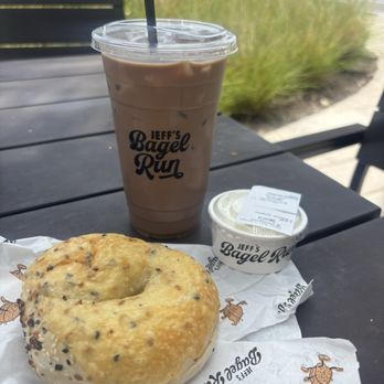 Jeff’s Bagel Run - Everything asiago bagel - Coffee & Tea Near Me - Orlando, Florida Jeff’s Bagel Run - Everything asiago bagel - Coffee & Tea Near Me - Orlando, Florida