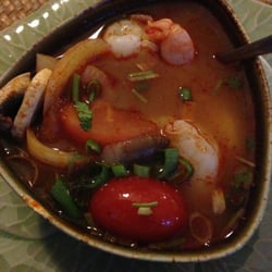 Thai Tanee Restaurant - Tom Yum soup with prawns