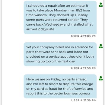 Sears Appliance Repair - Just read there bullshit. Busted robbing clients - Appliances & Repair Near Me