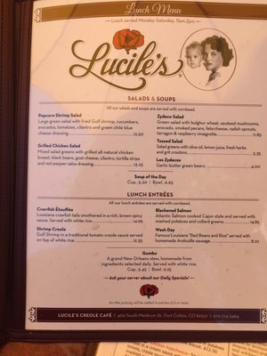 Menu photo 8 Lucile's Creole Cafe Fort Collins, CO