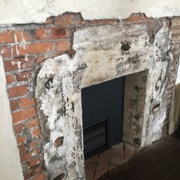 Parlor fireplace