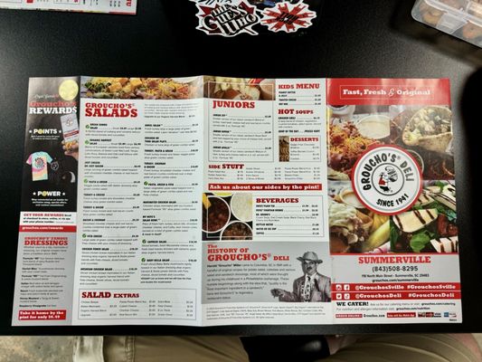 Menu photo 2 Groucho's Deli Summerville, SC