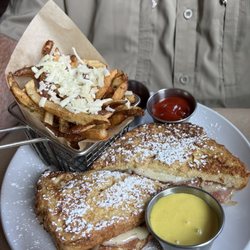 Neighbor Of Wine Down - Monte Crisco and truffle fries.
