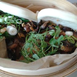 Gnom - Mushroom breakfast bao buns with homemade ketchup.  Glorious.  Vegan.