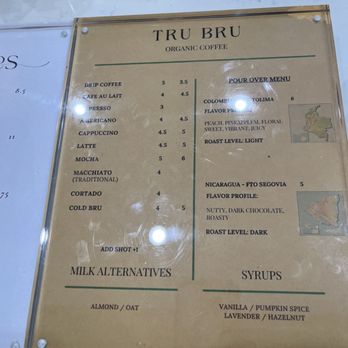 Tru Bru Coffee - Menu - Coffee & Tea Near Me - Laguna Hills, California Tru Bru Coffee - Menu - Coffee & Tea Near Me - Laguna Hills, California