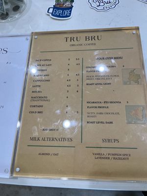 Menu photo 3 Tru Bru Coffee Laguna Hills, CA Menu photo 3 Tru Bru Coffee Laguna Hills, CA
