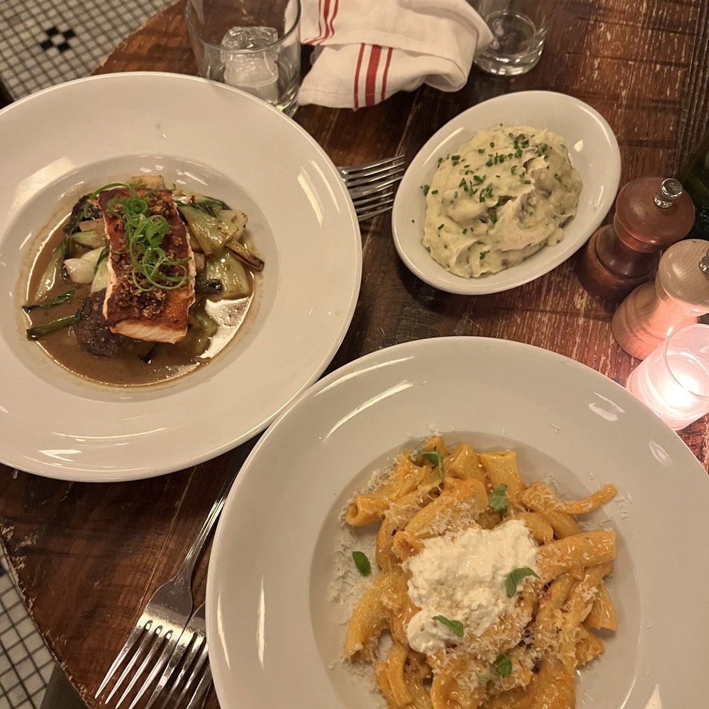 The Smith - Salmon and rigatoni entrées - New American Near Me - Washington, DC, District of Columbia The Smith - Salmon and rigatoni entrées - New American Near Me - Washington, DC, District of Columbia