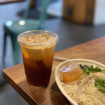 Gai Chicken Rice - Thai Iced Tea ($5) - Thai Near Me - San Francisco, California Gai Chicken Rice - Thai Iced Tea ($5) - Thai Near Me - San Francisco, California