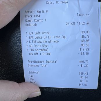 Black Bear Diner Katy - Most expensive bowl of onions and two sides of cantaloupe. - Diners Near Me - Katy, Texas