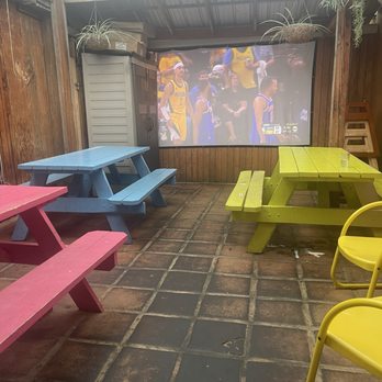 Proudly Serving - So many great spots to sit hidden within the building! - Burgers Near Me - Hermosa Beach, California Proudly Serving - So many great spots to sit hidden within the building! - Burgers Near Me - Hermosa Beach, California