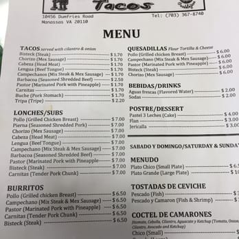 El Rulas Tacos - Mexican Near Me - Manassas, Virginia El Rulas Tacos - Mexican Near Me - Manassas, Virginia