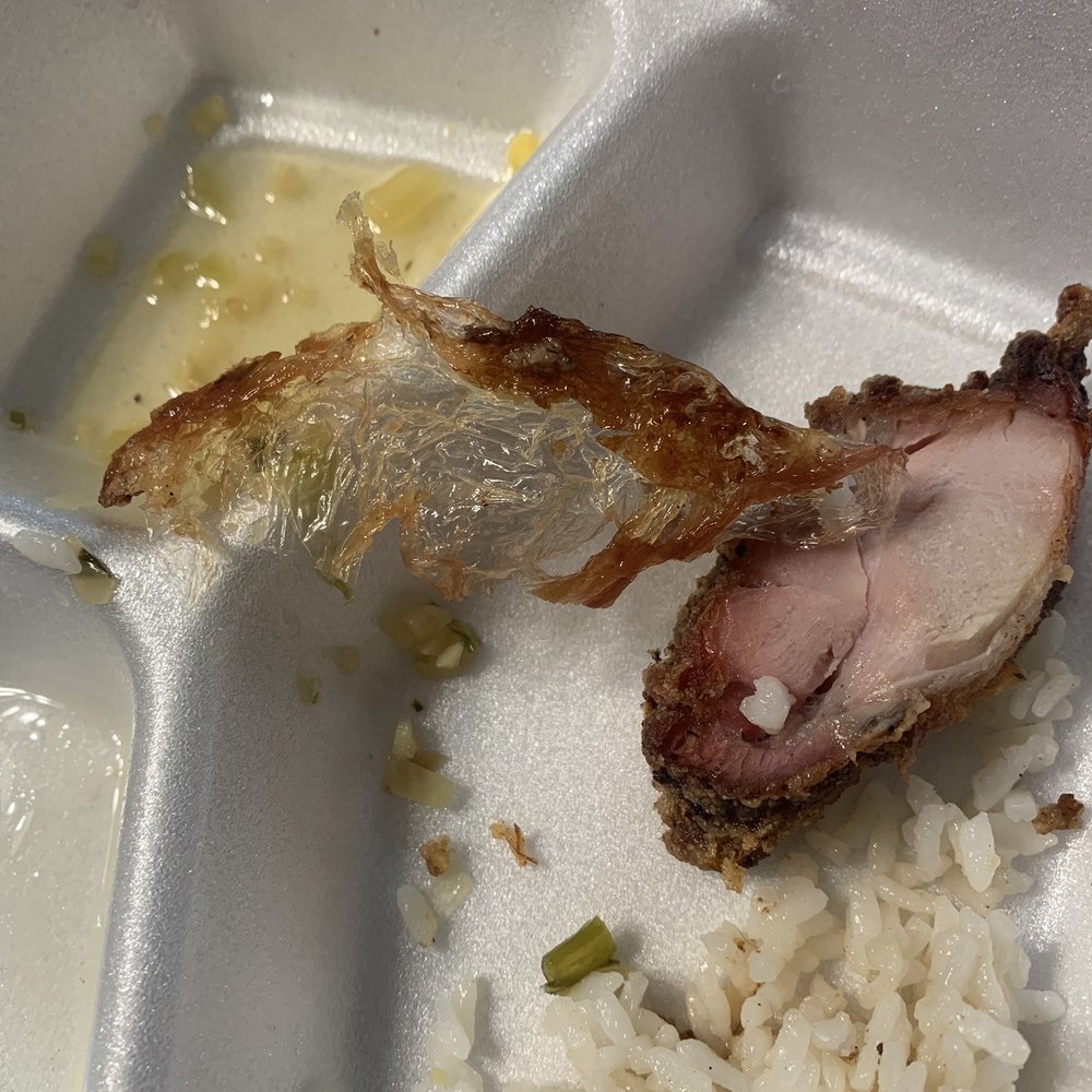 Fried plastic food wrap found in my food. Fried plastic food wrap found in my food.