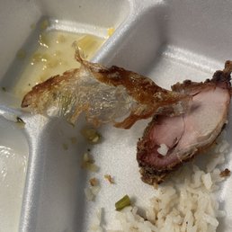 Fried plastic food wrap found in my food. Fried plastic food wrap found in my food.