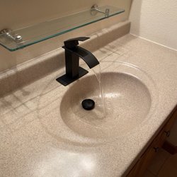 Maiden Lake Plumbing Inc - The installed new sink hardware. Thanks Maiden Lake!
