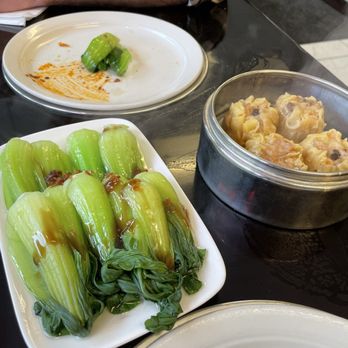 Cafe Dim Sum - Baby bok choy and shrimp & pork shumai - Dim Sum Near Me - Burlington, Vermont