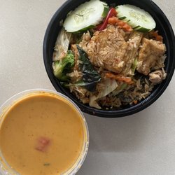 My Thai Place - Ashburn - Basil Fried Rice Jae, Panang Curry