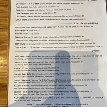7 Devils Waterfront Alehouse - Dinner menu - Seafood Near Me - Coos Bay, Oregon