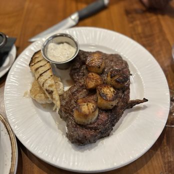 Marc Bar & Restaurant - 16 oz Prime Ribeye with scallop enhancements - Southern Near Me - Braselton, Georgia Marc Bar & Restaurant - 16 oz Prime Ribeye with scallop enhancements - Southern Near Me - Braselton, Georgia