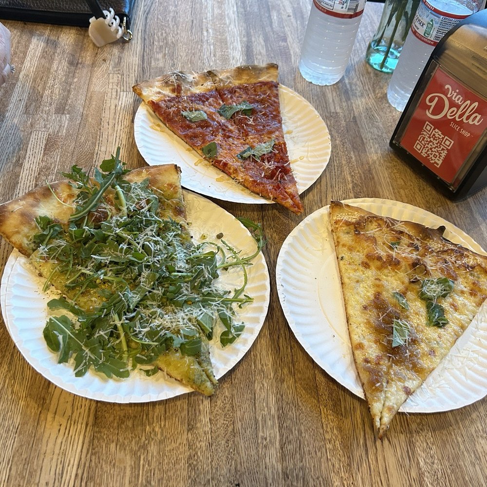 Via Della Slice Shop - Green Pizza, Phoenix Pizza Slice, white pizza - Pizza Near Me - Phoenix, Arizona Via Della Slice Shop - Green Pizza, Phoenix Pizza Slice, white pizza - Pizza Near Me - Phoenix, Arizona
