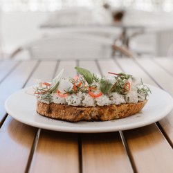 The Restaurant at The Sarasota Modern hotel - Smoked Fish Toast
