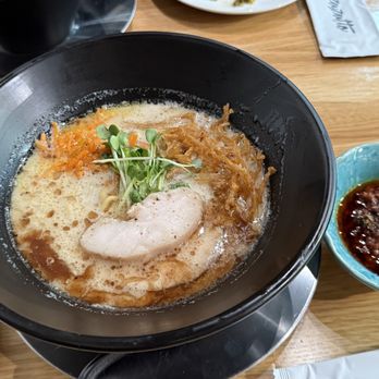 Ippudo Culver City - Mushroom broth with Chicken on top. - Ramen Near Me - Culver City, California