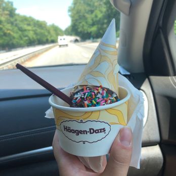Häagen-Dazs - Cookie Dough Ice Cream in a sprinkle dipped waffle cone! - Juice Bars & Smoothies Near Me - Mohegan Lake, New York