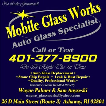 Mobile Glass Works - Auto Repair Near Me - Ashaway, Rhode Island Mobile Glass Works - Auto Repair Near Me - Ashaway, Rhode Island