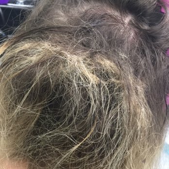 Nicole Rose Salon - My DESTROYED hair after taking out the extensions from nicole rose. These were only in my hair - Hair Salons Near Me - Manhasset, New York