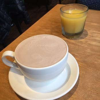 LOLA - Hot cocoa and orange juice - Greek Near Me - Seattle, Washington