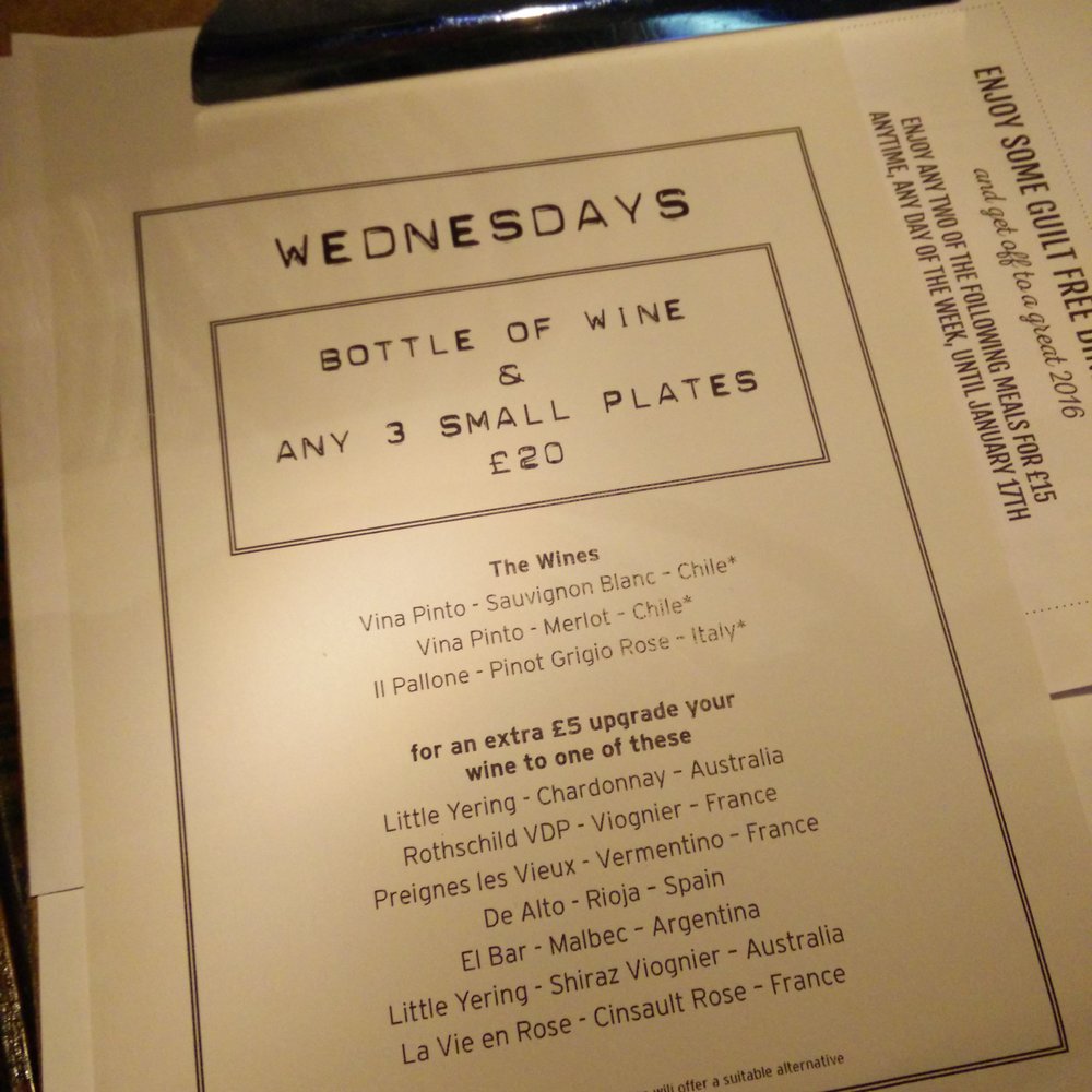 The Junction - Wednesday deal.. 3 starters and a bottle of red or white - Pubs Near Me - Birmingham, XWM