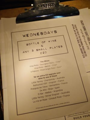 Menu photo 1 The Junction Birmingham, XWM
