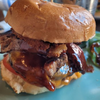 Charlys Waterfront - pork belly burger - Burgers Near Me - Essex, Maryland