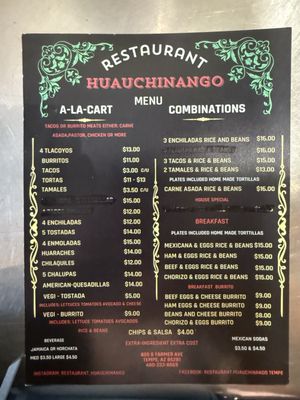 Menu photo 2 Restaurant Huauchinango Tempe, AZ