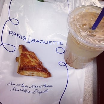 Paris Baguette - Apple turnover and caramel macchiato - Coffee & Tea Near Me - Milpitas, California Paris Baguette - Apple turnover and caramel macchiato - Coffee & Tea Near Me - Milpitas, California