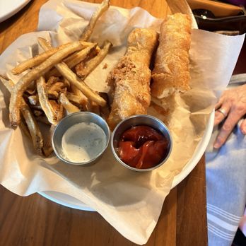 The League Kitchen & Tavern - Fish and Chips. - Sports Bars Near Me - Austin, Texas