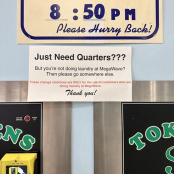 MegaWave - Broken machines mean you have to go elsewhere and are STUCK with fake coins that you cant convert back to real money. - Laundromat Near Me - Hopkins, Minnesota MegaWave - Broken machines mean you have to go elsewhere and are STUCK with fake coins that you cant convert back to real money. - Laundromat Near Me - Hopkins, Minnesota