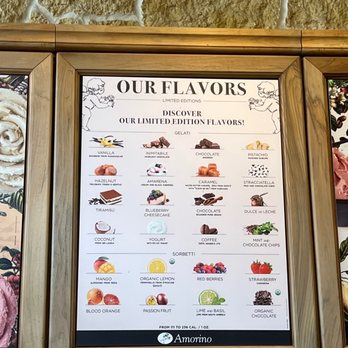Amorino Gelato - Menu - Desserts Near Me - Fort Worth, Texas Amorino Gelato - Menu - Desserts Near Me - Fort Worth, Texas