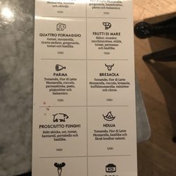 Taverna Gusto - The menu